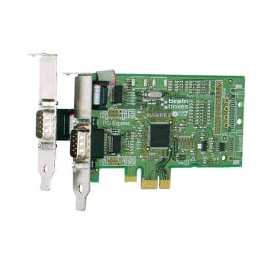 (image for) Brainboxes PCI-E Low Profile 1 +1 Port RS232 2 x 9 pin (PX-101)